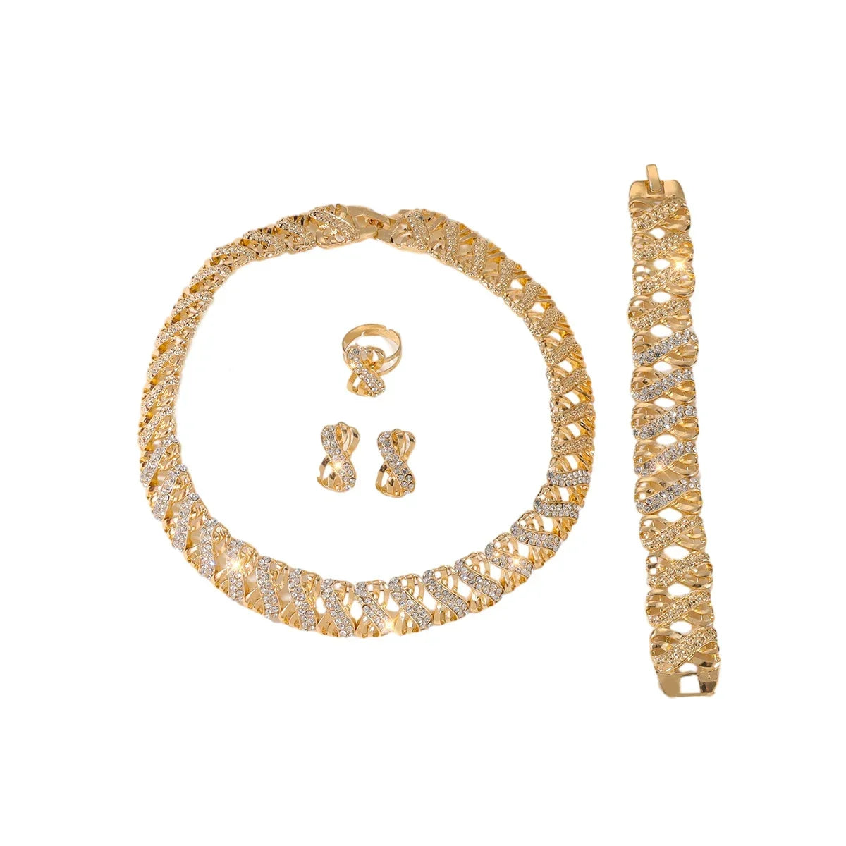 Infinity 18K Gold Plated Jewellery SET