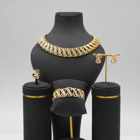 Infinity 18K Gold Plated Jewellery SET