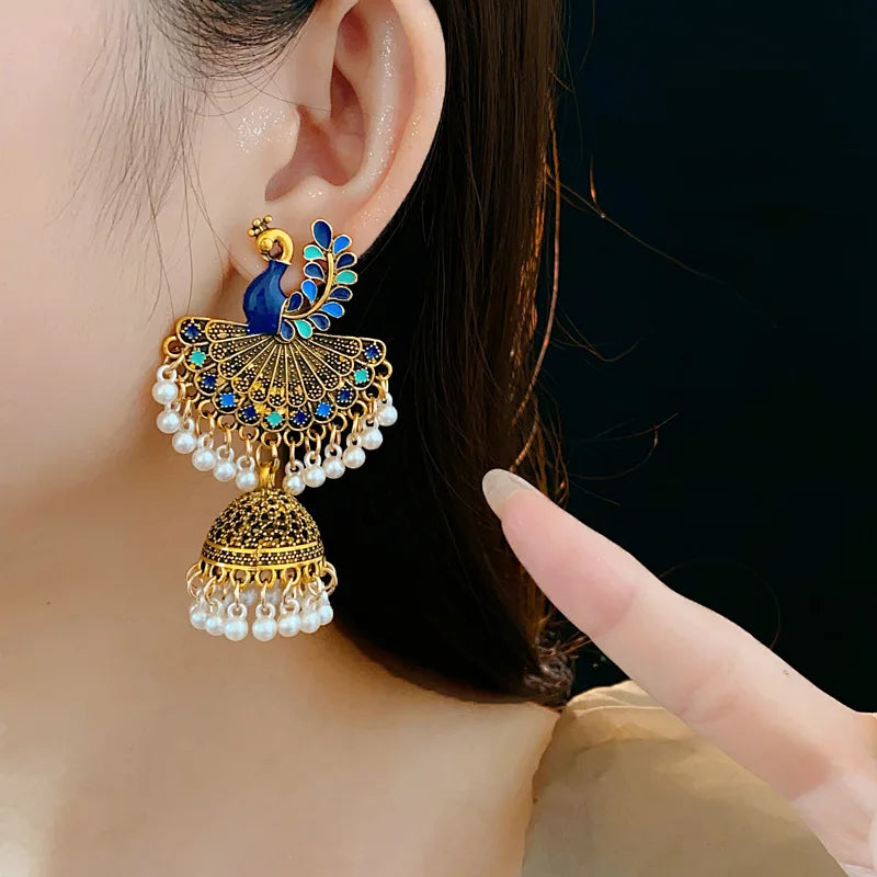 Peacock Jhumka