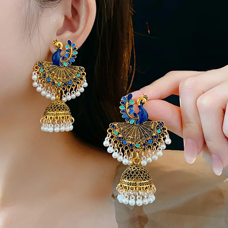 Peacock Jhumka