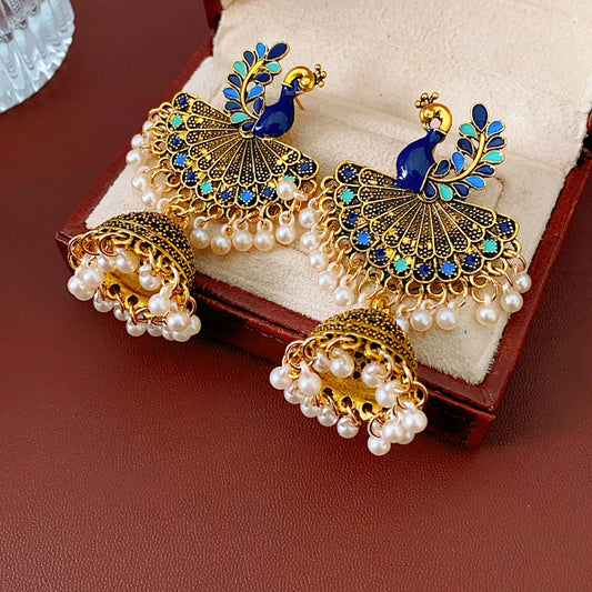 Peacock Jhumka